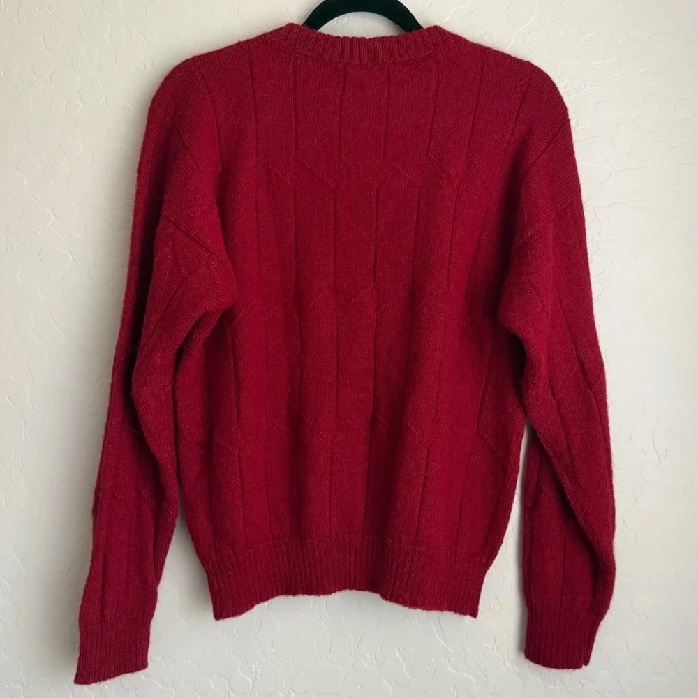 Peruvian Connection Women's‎ Alpaca Wool Sweater Red Medium